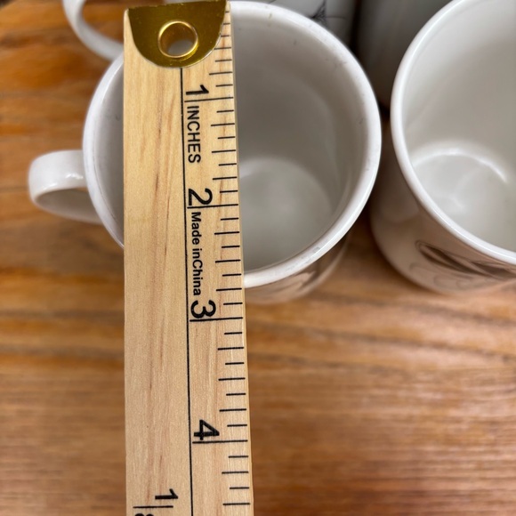 Vintage 1985 Seymour Mann ART DECO Coffee Mugs Line Drawing Ladies Set Of 4 - Picture 10 of 10